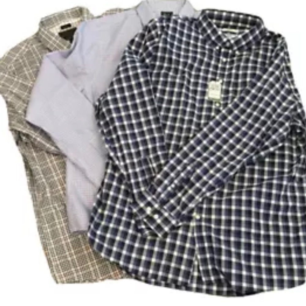 Jos A Banks Mens 2XL Dress Shirts Lot of 3